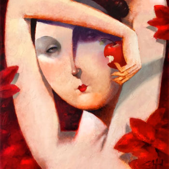 Painting titled "eva" by Cesar Ayllón, Original Artwork