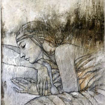 Pintura titulada "Descanso" por Cesar Ayllón, Obra de arte original