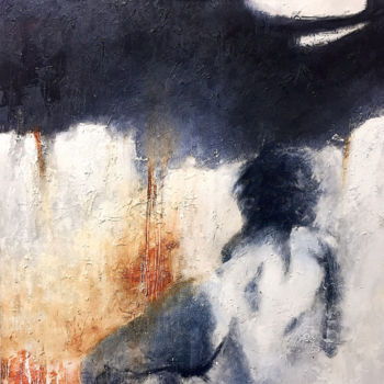 Schilderij getiteld "desnudo al amanecer…" door Cesar Ayllón, Origineel Kunstwerk