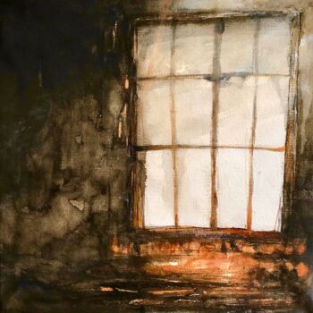 Pintura titulada "Desde mi ventana" por Cesar Ayllón, Obra de arte original, Acuarela