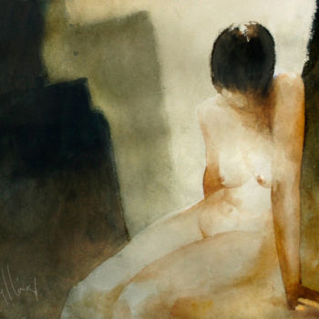 Painting titled "desnudo 2" by Cesar Ayllón, Original Artwork