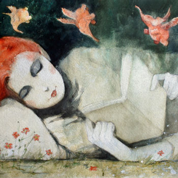 Painting titled "sueños" by Cesar Ayllón, Original Artwork