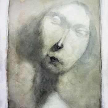 Malerei mit dem Titel "retrato" von Cesar Ayllón, Original-Kunstwerk