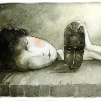 "máscara" başlıklı Tablo Cesar Ayllón tarafından, Orijinal sanat