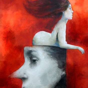 Painting titled "tótem" by Cesar Ayllón, Original Artwork