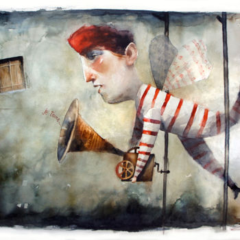 Картина под названием "Romeo" - Cesar Ayllón, Подлинное произведение искусства