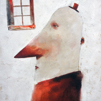 Painting titled "personaje" by Cesar Ayllón, Original Artwork