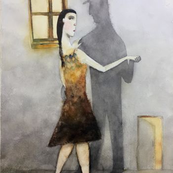 Pittura intitolato "pudo ser diferente" da Cesar Ayllón, Opera d'arte originale