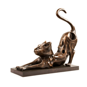 Escultura titulada "Gatta sensuale" por Cesare Viola, Obra de arte original, Bronce