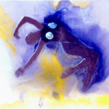 Peinture intitulée "La langoureuse péti…" par Cesco, Œuvre d'art originale, Huile