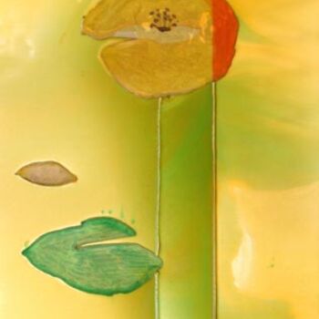 Peinture intitulée "Songe d'une fleur d…" par Cesco, Œuvre d'art originale