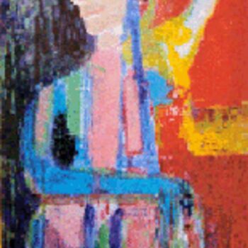 Peinture intitulée "Homme-Dame" par Charley Supper-Bertho, Œuvre d'art originale, Huile