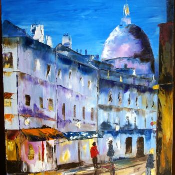 Painting titled "Montmartre" by Dominique Taillandier, Original Artwork, Oil
