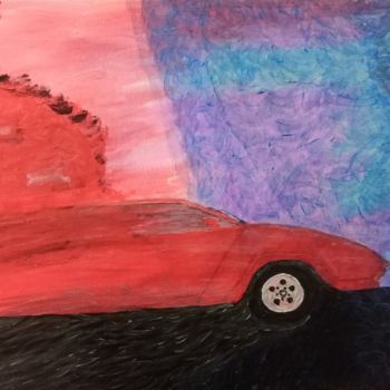 Painting titled "Lambo 2021" by Massimo Ferrini, Original Artwork, Acrylic