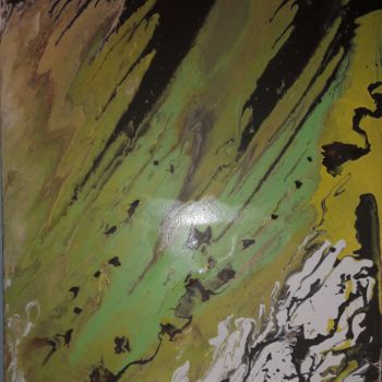 Painting titled "Pouring 1" by Céu Barros, Original Artwork, Acrylic