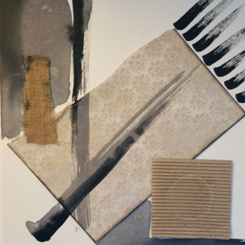 Dessin intitulée "METAL - Lame d'acier" par Caroline Farys, Œuvre d'art originale, Encre