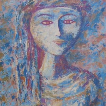 Painting titled "La egipcia" by C F Vay, Original Artwork, Oil
