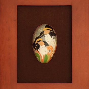 Картина под названием "Japanese - " - Berenice Corta, Подлинное произведение искусства, Масло