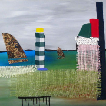 Peinture intitulée "Club Med 2011" par Claude Gascon, Œuvre d'art originale, Acrylique Monté sur Châssis en bois