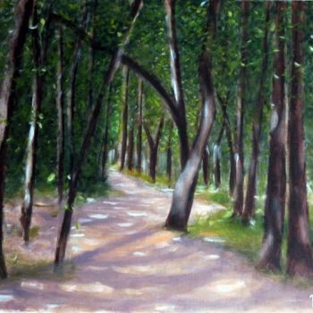 Painting titled "Forest" by Carlos Goulão, Original Artwork