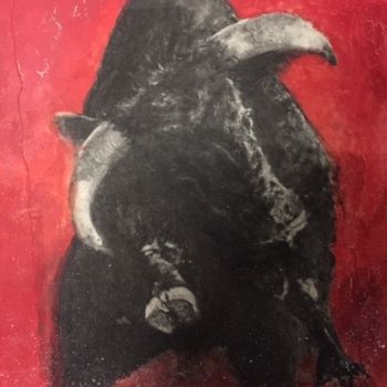 Pittura intitolato "el-toro.jpg" da Christiane Gubler, Opera d'arte originale, Acrilico