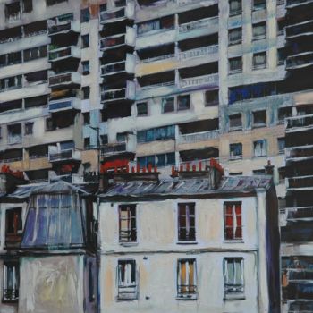 "Place  Erard dans l…" başlıklı Tablo Ch Chevreau tarafından, Orijinal sanat, Petrol