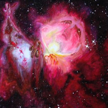 Painting titled "Le chant d'Orion" by Christian Rolland, Original Artwork, Acrylic
