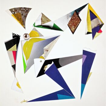 Collages intitulée "SIBYLLE" par Cha, Œuvre d'art originale, Découpages