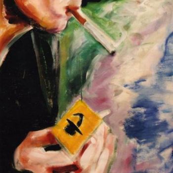 Pintura titulada "j'arret de fumé" por Salah Chabane, Obra de arte original