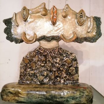 Sculpture intitulée "LES JUMEAUX" par Louis Chabaud, Œuvre d'art originale, Argile