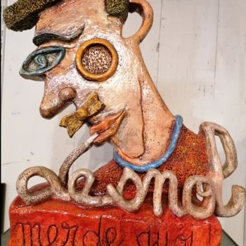 Sculpture titled "LE SNOB" by Louis Chabaud, Original Artwork, Clay
