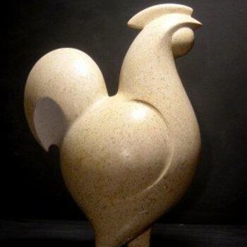 雕塑 标题为“Jeune coq” 由Michel Chabut, 原创艺术品