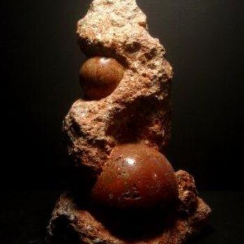 Sculpture titled "Inclusions 2" by Michel Chabut, Original Artwork
