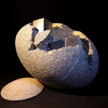 Sculpture titled "Inclusions 7" by Michel Chabut, Original Artwork