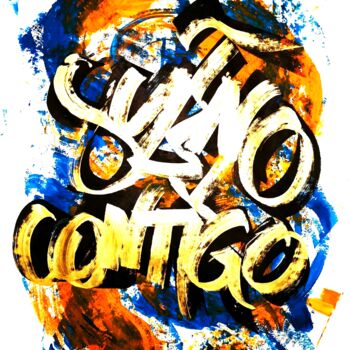Peinture intitulée "SUENO CONTIGO" par Chachagrafitero, Œuvre d'art originale, Acrylique