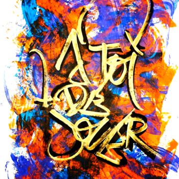 Картина под названием "A TOI DE JOUER" - Chachagrafitero, Подлинное произведение искусства, Акрил