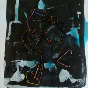 Painting titled "empreinte 1" by Chachapeala, Original Artwork