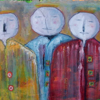 Painting titled "Mes Guilhem 3" by Chachapeala, Original Artwork, Oil