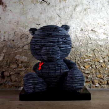 Sculpture titled "teddy" by Chae Valerie Schmitt, Original Artwork, Stone
