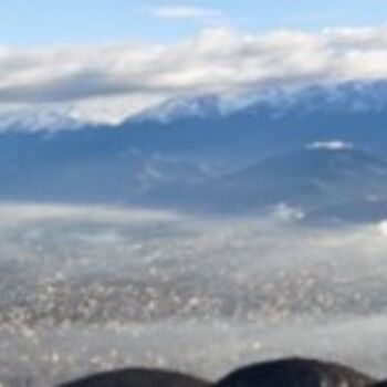 Fotografia intitolato "Panorama de grenoble" da Dominique Chagny, Opera d'arte originale