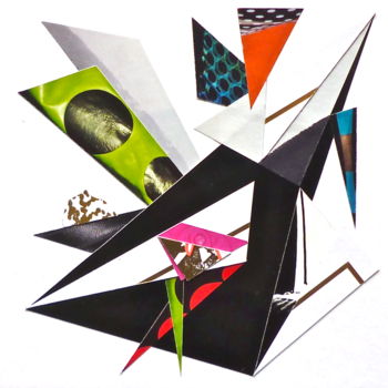 Collages titled "CALYPSO" by Cha, Original Artwork, Paper cutting
