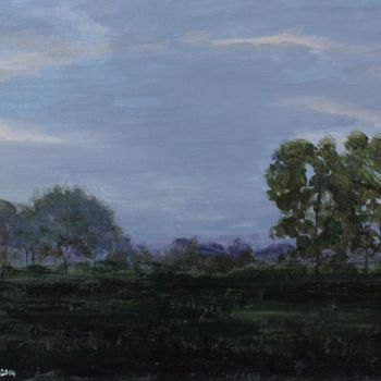 Painting titled "Dusk" by Terence Kelly, Original Artwork, Acrylic