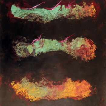 Peinture intitulée "acryl-sur-papier-av…" par Chamartin, Œuvre d'art originale