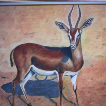제목이 "Gazelle du désert"인 미술작품 Françoise Chambron로, 원작