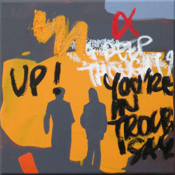 「UP! (C158)」というタイトルの絵画 Franck Chambrunによって, オリジナルのアートワーク, アクリル