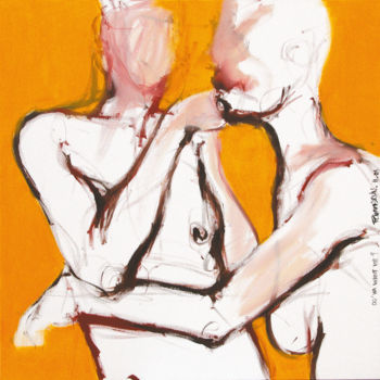Pintura intitulada "Do ya want me?" por Franck Chambrun, Obras de arte originais, Acrílico