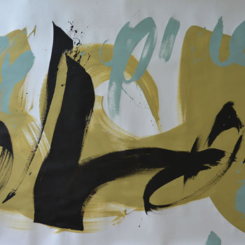 Pintura titulada "Mo[uve]ment_02" por Franck Chambrun, Obra de arte original, Acrílico
