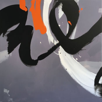 Картина под названием "Mo[uve]ment 08 E" - Franck Chambrun, Подлинное произведение искусства, Акрил