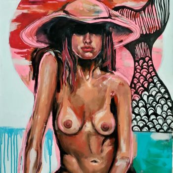 Pintura intitulada "hot" por Leticia Chamone, Obras de arte originais, Acrílico