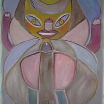 Schilderij getiteld "La danseuse de ball…" door Chan Mengal, Origineel Kunstwerk, Olie